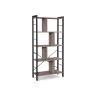 Lentyna 74x30x154,5cm., juodos/pilkos spalvos