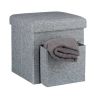 Складное сиденье с отделением 38x38x38см., серое