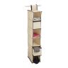 Pakabinamas spintos organizatorius 82x14,5x30cm., šviesiai rudos spalvos