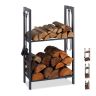 Stovas malkoms 100x60x30cm., tamsiai pilkos spalvos