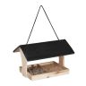 Кормушка для птиц 22,5x36x26,5 см., светло-коричневая/черная