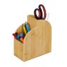 Rašymo priemonių organizatorius 20x17x9 cm., šviesiai rudos spalvos