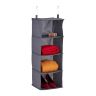 Pakabinamas spintos organizatorius 97x30x30cm., tamsiai pilkos spalvos