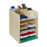 Rašymo priemonių ir dokumentų organizatorius 34,5x25x32 cm., šviesiai rudos spalvos
