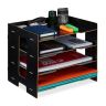 Rašymo priemonių ir dokumentų organizatorius 27x32,5x25 cm., juodos spalvos
