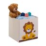 Коробка складная 33х33х33см., цвет кремовый/желтый/коричневый.