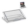 Nešiojamojo kompiuterio staliukas 14,5x37x25cm., sidabrinės spalvos