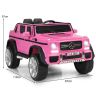 Vaikiškas elektrinis automobilis 115x67x57cm., rožinės/juodos spalvos