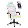 Žaidimų kėdė HUZARO FORCE 4.4 RGB Baltos spalvos