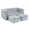 Modulinė vaikiška sofa 100x50,5x40cm., įvairių spalvų
