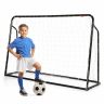 Futbolo vartai 187x60x122,5cm., juodos spalvos