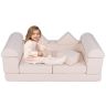Modulinė vaikiška sofa 130x66x52,5cm., smėlio spalvos
