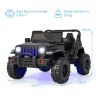 Vaikiškas elektrinis automobilis 129x69x72cm., juodos spalvos