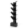 Книжная полка 38x21,5x149,5см, черного цвета