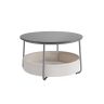 Round coffee table VASAGLE, with storage compartment, Ø 75 × 45 cm