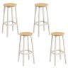 Bar stools VASAGLE, 2 pcs, Oak/white