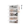 SONGMICS Shoe Rack, 10 Compartments, Grey