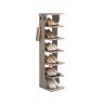 Shoe shelf VASAGLE, 6 levels, Grey, 26.4 × 110.4 × 30 cm