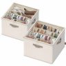 SONGMICS Shoe Organizer, up to 16 pairs, Sand