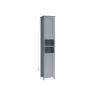 Шкафчик для ванной с подсветкой 30х30х170см., серый