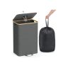 SONGMICS RRB509G01 bottle collection container, 42 × 70.5 × 32.5 cm
