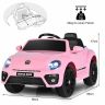 Vaikiškas elektrinis automobilis 95x56x47cm., rožinės/juodos spalvos