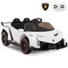 Vaikiškas elektrinis automobilis 111x61x45cm., baltos/juodos spalvos