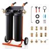 Dejonizuoto vandens sistema VEVOR PRS-TCXC-PT, 2 × 4 l DI dervų, 465 × 380 × (840–940) mm