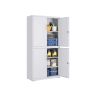 File cabinet SONGMICS OMC016G01, 4 doors, 5 shelves, Gray, 40 × 80 × 180 cm