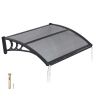 Durų stogelis VEVOR CZPC30X40G-C, 75,5 × 100 × 24 cm