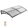 Durų stogelis VEVOR CZPC40X80T-C, Skaidri, 104 × 61 × 10 cm