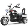 Elektrinis vaikiškas motociklas 91x48x64cm., juodos/baltos spalvos