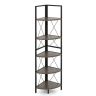 Pastatoma lentyna 35,5x35,5x159,5cm., juodos/pilkos spalvos