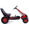 Vaikiškas pedalinis kartingas 98x59x61cm., juodos/raudonos spalvos