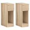 Набор из 2 прикроватных столиков 20x35x60см., светло-коричневого цвета