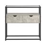 Комод 81x35x78см., серого/черного цвета