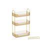 Kosmetikos organizatorius 30,5x16,8x48cm., smėlio spalvos