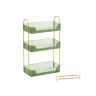 Kosmetikos organizatorius 30,5x16,8x48cm., žalios/auksinės spalvos