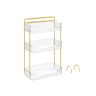 Kosmetikos organizatorius 30,5x16,8x48cm., auksinės spalvos