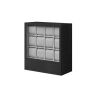 Коробка для часов 15x29,5x32,5см., черно-серая