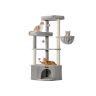 Feandrea cat scratching post, with cave, 48.5 × 48.5 × 140.7 cm