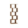 VASAGLE bookshelf, 6 shelves, Brown, 40 × 159 × 24 cm