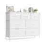 SONGMICS chest of drawers, 4 fabric drawers, 98.8 × 73.7 × 30 cm
