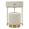 Vanity table with pouf, 2-piece set