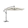 SONGMICS Outdoor Umbrella, 32 LED Lights, Sand
