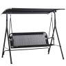 Lauko sūpynės Outsunny 172x119x155cm., juodos spalvos