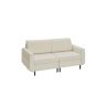 Sofa 79x166x85,6cm., kreminės/juodos spalvos