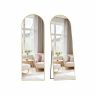 SONGMICS Curved Full-Length Standing Mirror, 160 × 50 cm