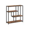Полка 30x100x103см., черно-коричневая