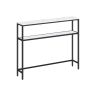 Konsolinis staliukas 20x100x80cm., juodos/baltos spalvos